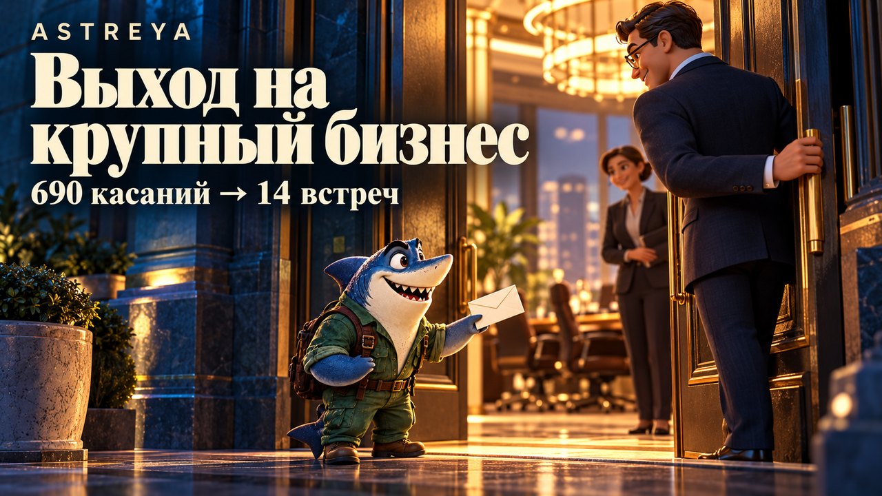 Лидогенерация enterprise: 14 встреч из 690 касаний